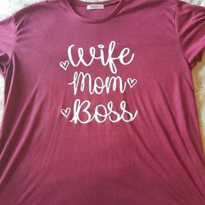 Wife Mom Boss Women's Shirt